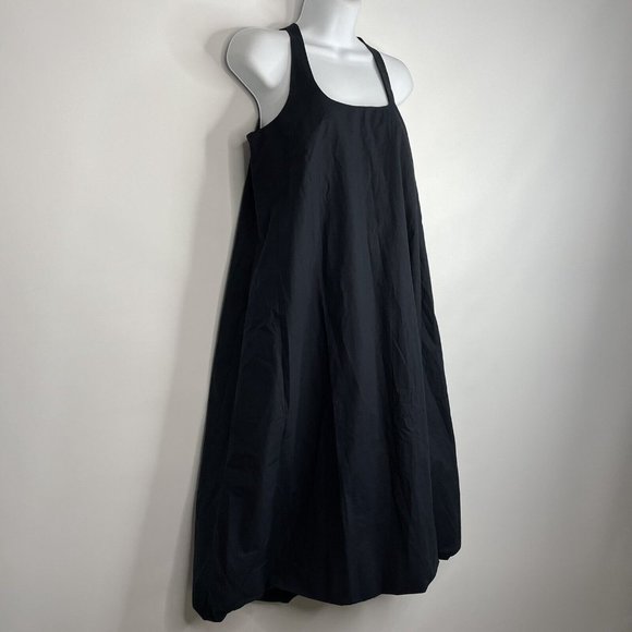 Maeve Anthropologie Black Sleeveless Bubble Hem Trapeze Midi Dress Pocke… - Picture 3 of 8